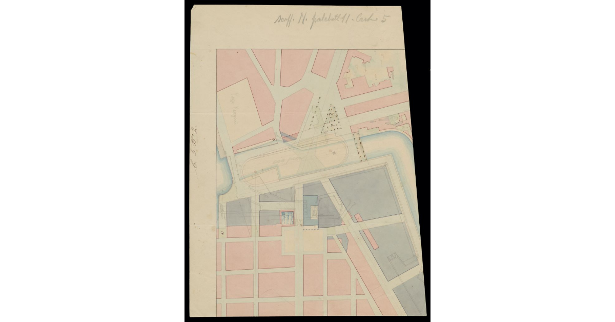 [Progetto della Piazza del Voltone a Livorno dell'Ingegner Chietti]