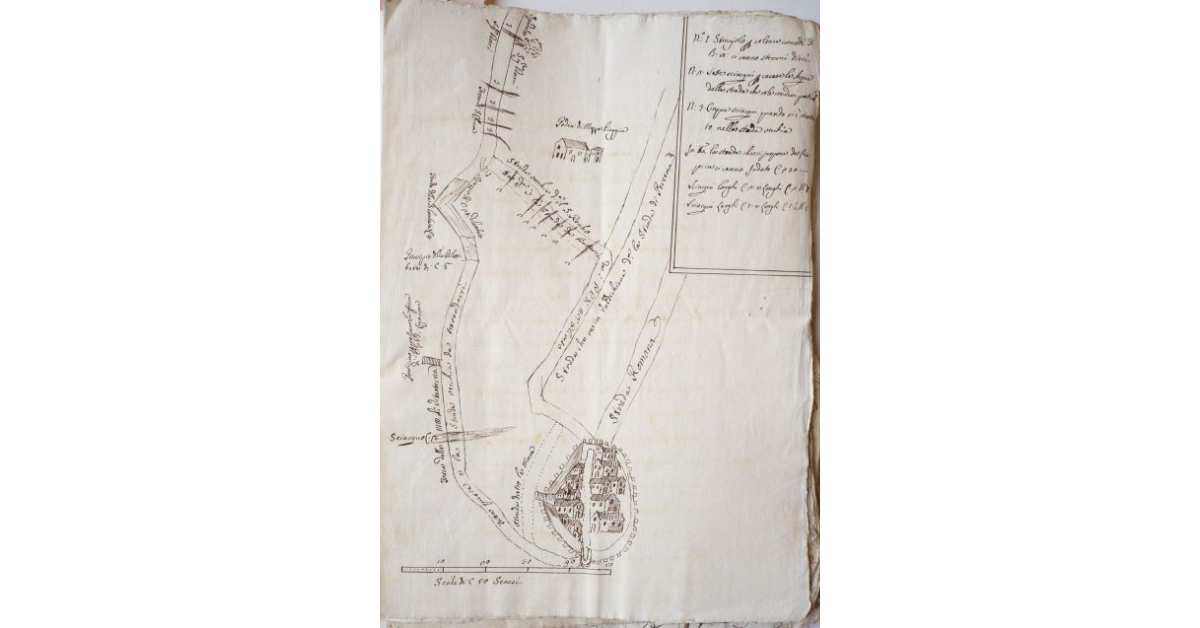 [Strada che da Buonconvento va a Monte Oliveto Maggiore]