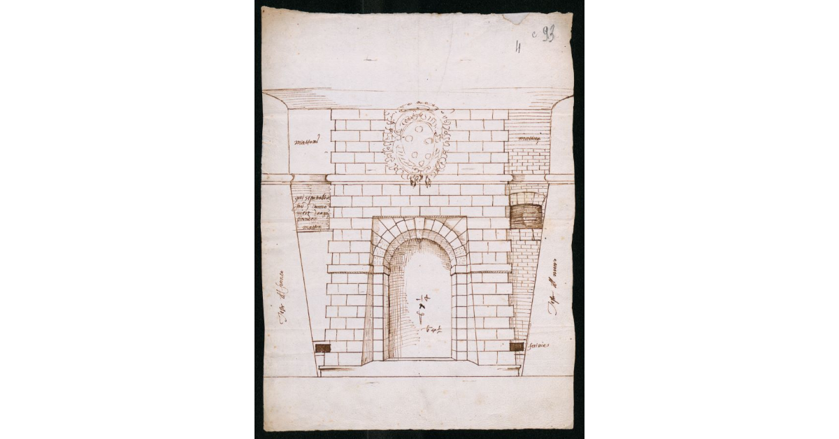 [Alzato del portale della Fortezza della Stella a Portoferraio]