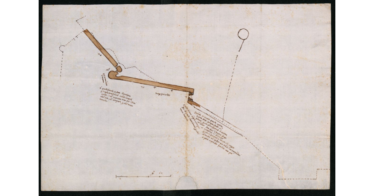 [Planimetria con particolare delle fortificazioni di Portoferraio]