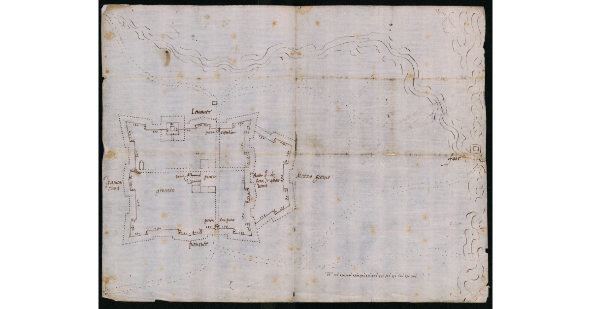 [Pianta approssimata della città di Grosseto]