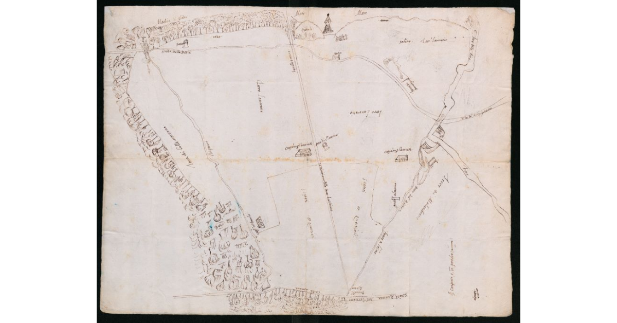 [Pianta prospettica del territorio di Vada]