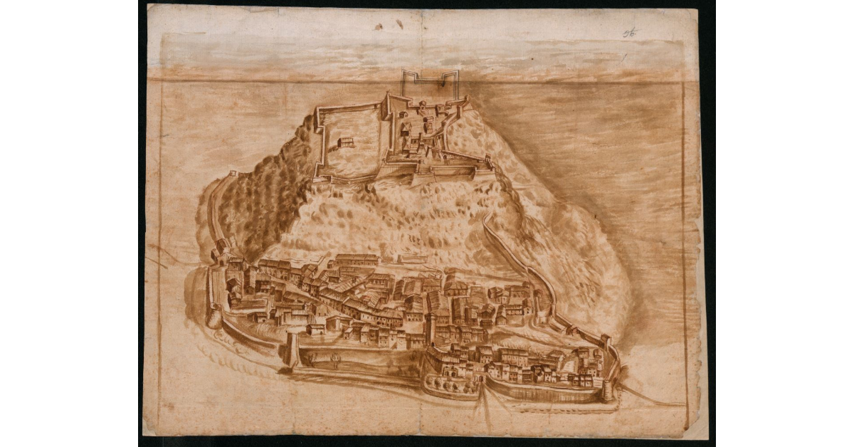 [Pianta prospettica di Radicofani]