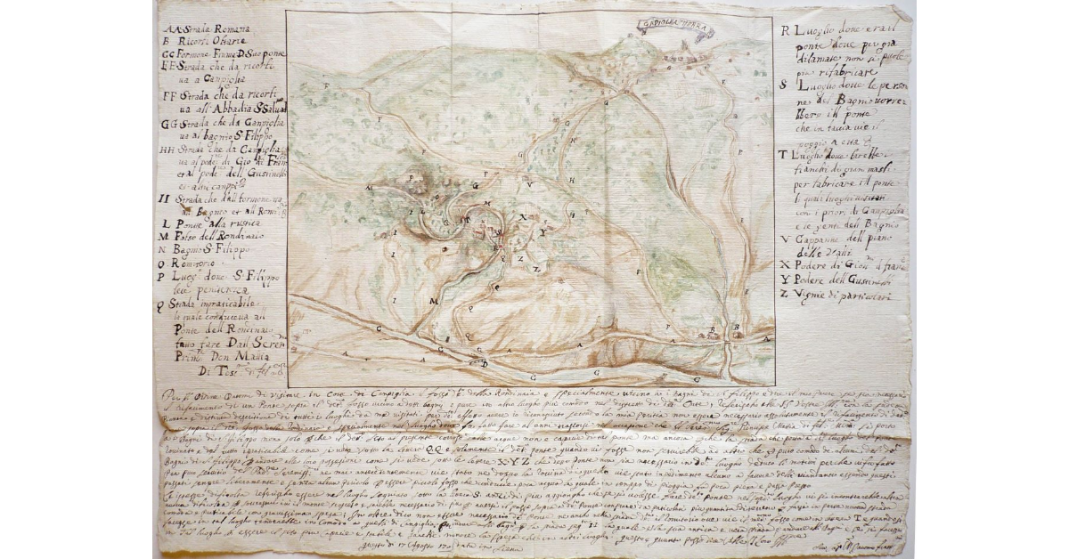 [Ponte della Rondinaia sulla Via per Siena nei pressi di Bagni San Filippo]