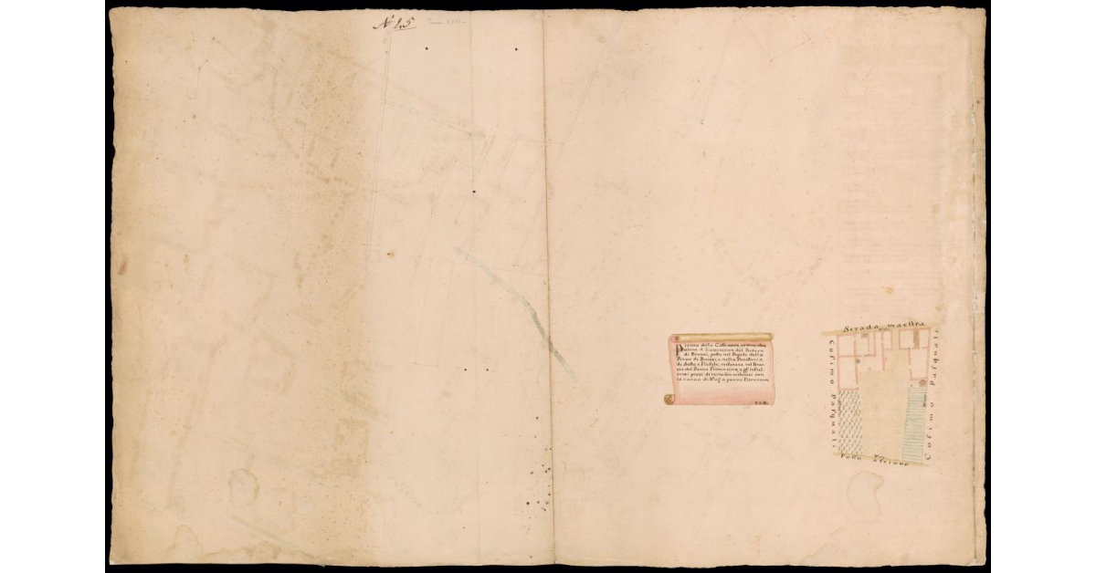 Pianta della casa, corte et orto che abita il lavoratore del Podere di Brozzi