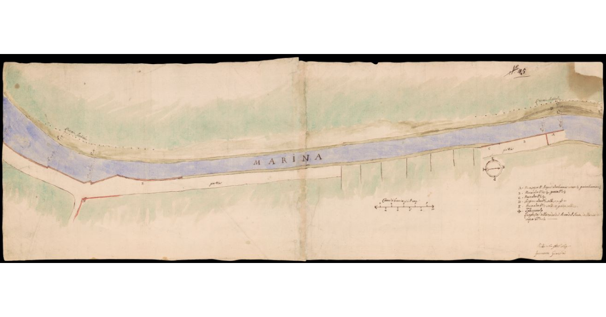 [Pianta di un tratto del fiume Marina]
