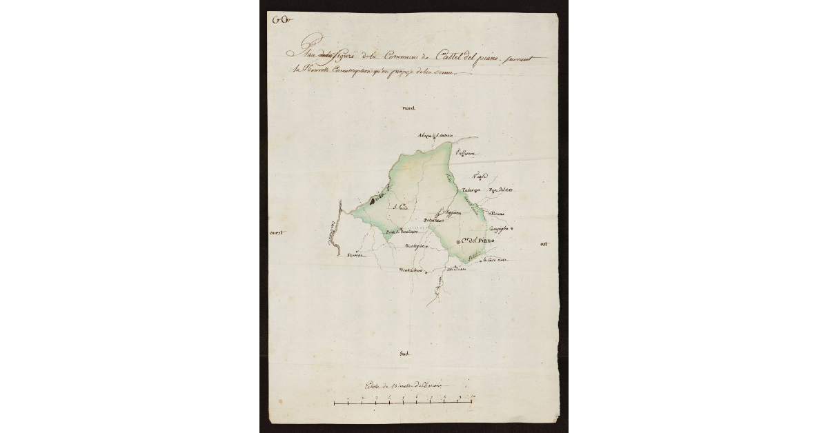 [Pianta della comunità di San Casciano dei Bagni]