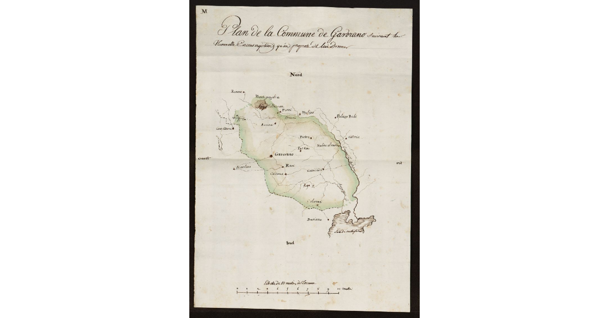 Plan de la Commune de Gavorano suivant la nouvelle circonscrition qu'on propose de lui donner