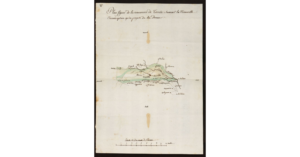 Plan figuré de la Commune de Torrita suivant la nouvelle circonscription qu'on propose de lui donner