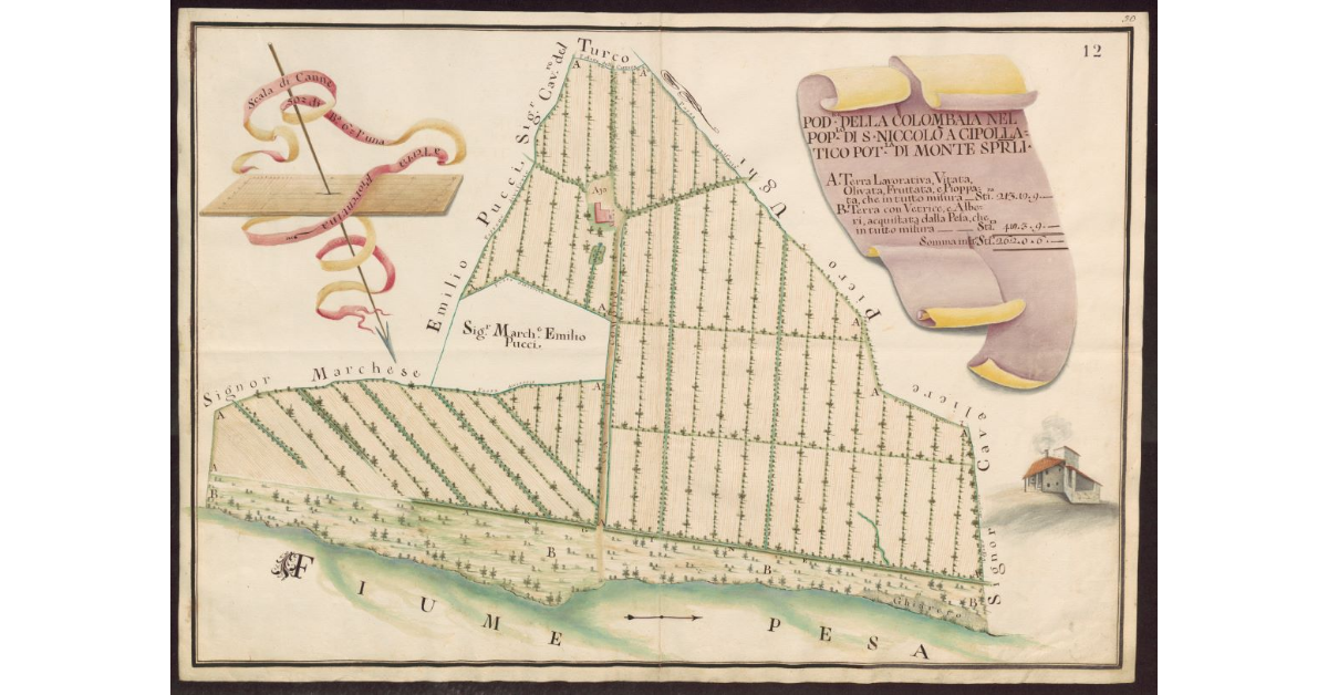 Podere della Colombaia nel Popolo di S. Niccolò a Cipollatico Potesteria di Montespertoli
