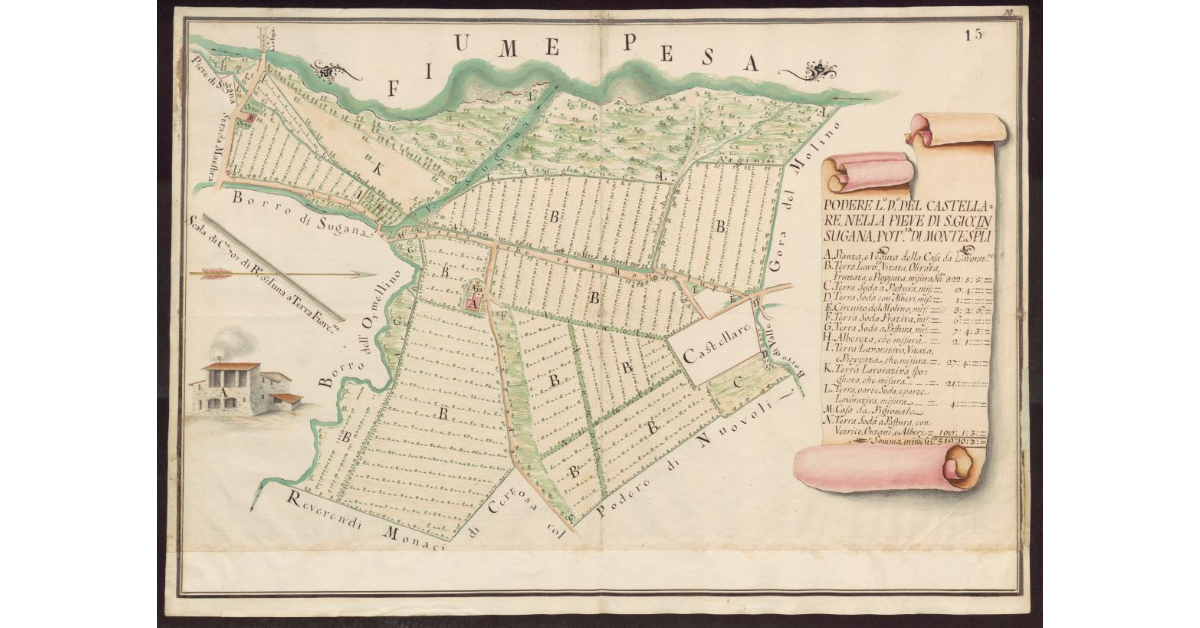 Podere luogo detto del Castellare nella Pieve di S. Gio. in Sugana Potesteria di Montespertoli