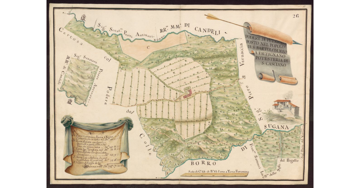 Podere di Petriolo posto nel Popolo di S. Bartolommeo a Faltignano Potesteria di S. Casciano