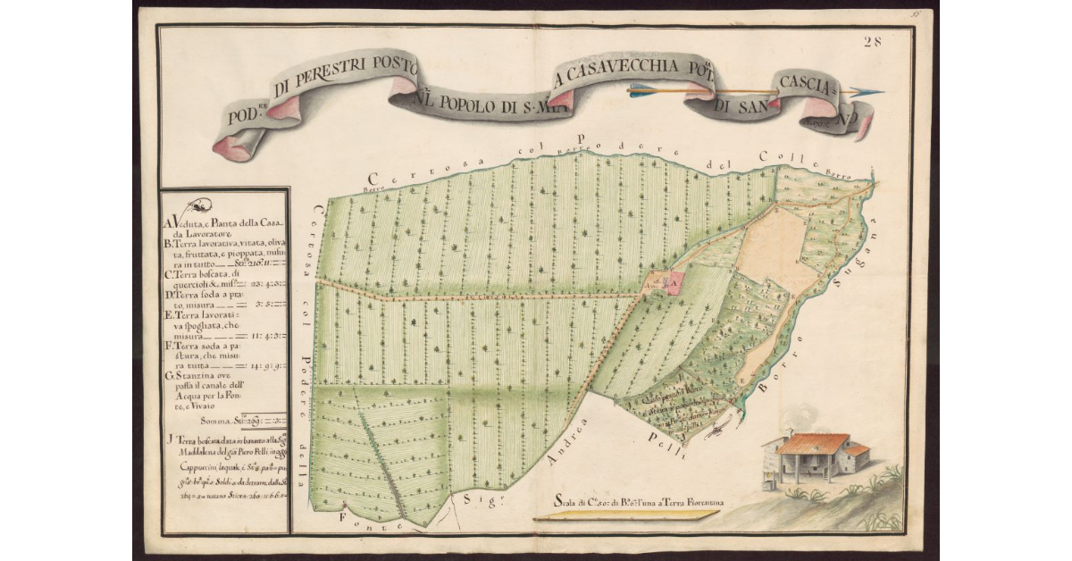 Podere di Perestri posto nel Popolo di S. Maria a Casavecchia Potesteria di San Casciano