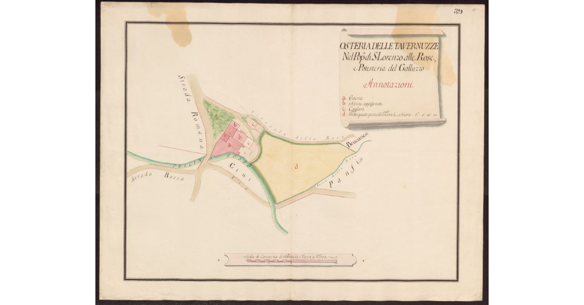 Osteria delle Tavernuzze nel Popolo di S. Lorenzo alle Rose, e Potesteria del Galluzzo