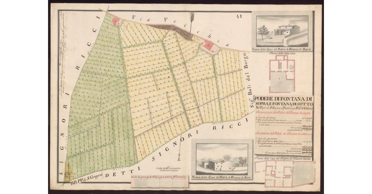 Podere di Fontana di Sopra, e Fontana di Sotto nel Popolo di S. Stefano a Pozzolatico, e Potesteria del Galluzzo