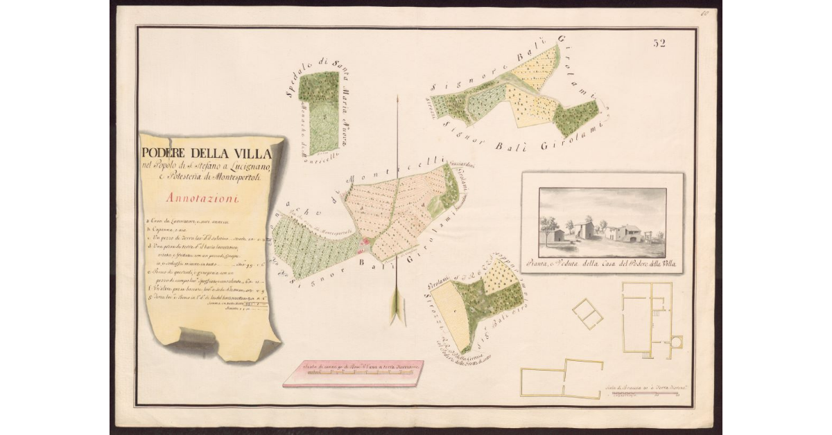 Podere della Villa nel Popolo di S. Stefano a Lucignano, e Potesteria di Montespertoli