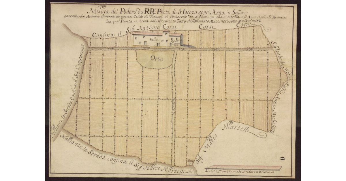 Misura del Podere de RR. Preti di S. Iacopo Sopr'Arno in Soffiano
