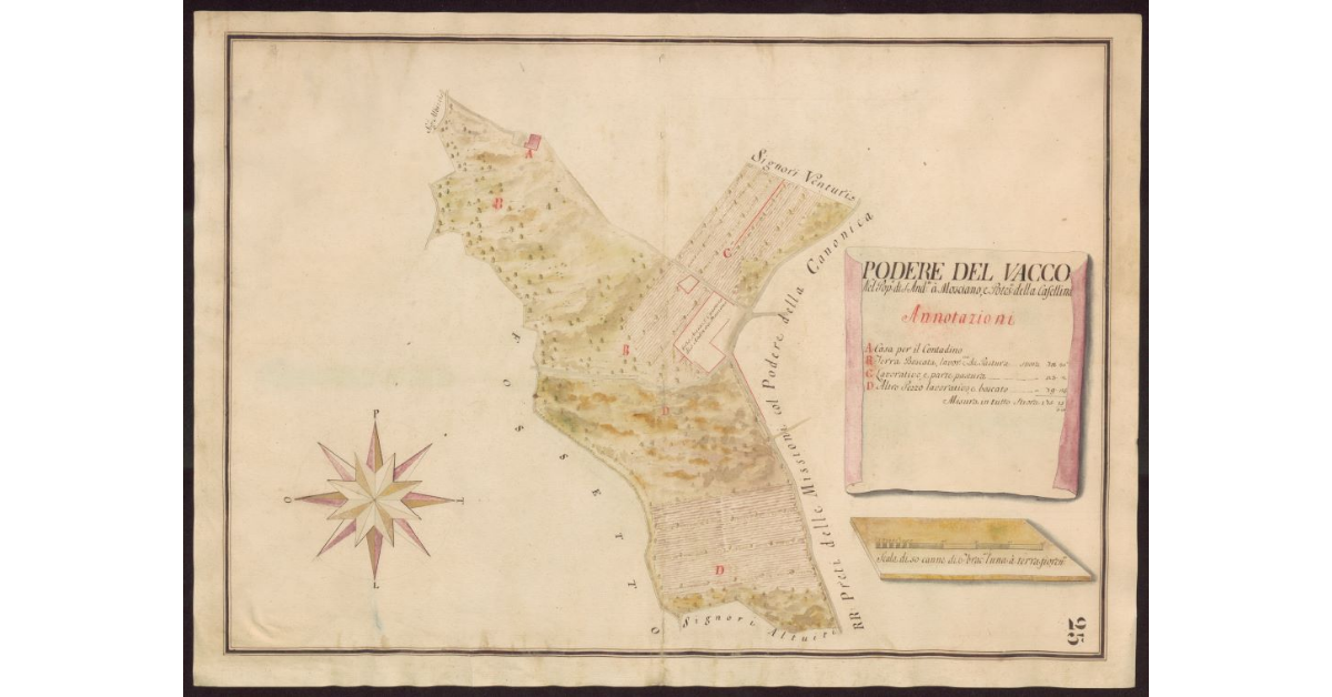 Podere del Vacco nel Popolo di S. Andrea a Mosciano, e Potesteria della Casellina