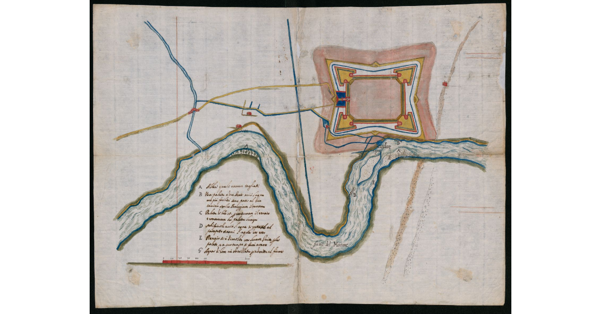 [Pianta di Terra del Sole e del fiume Montone]