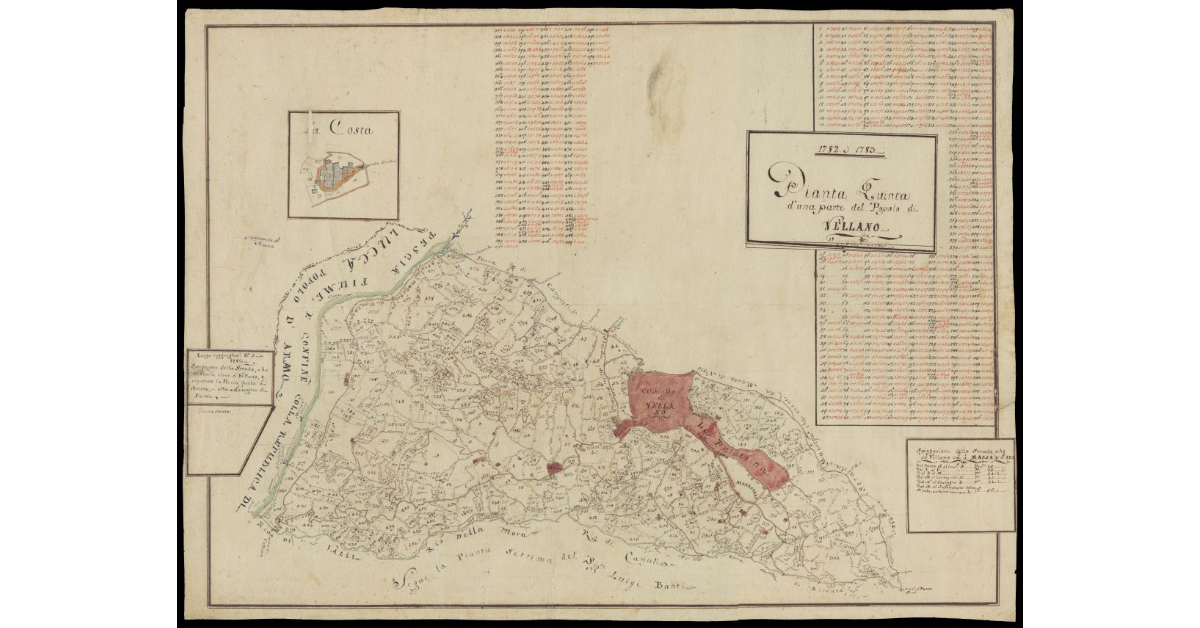 Pianta quinta d'una parte del Popolo di Vellano
