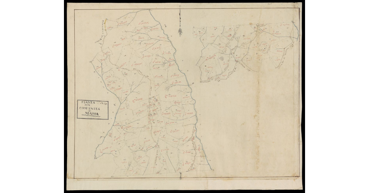 Pianta terza della Comunità di Massa