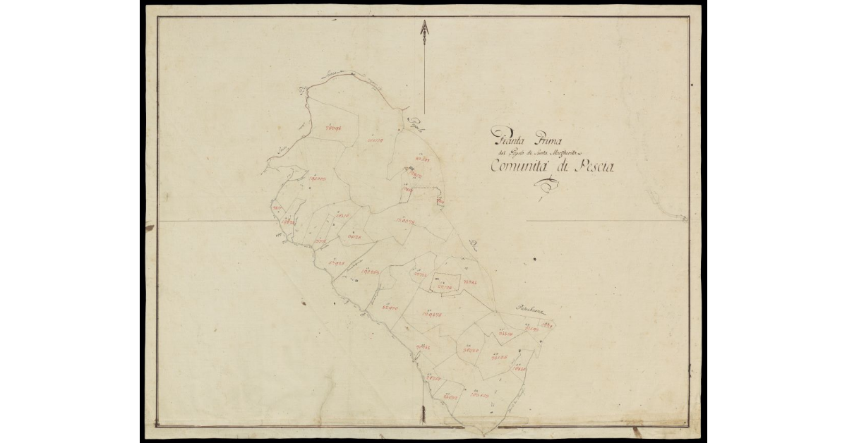 Pianta prima del Popolo di Santa Margherita Comunità di Pescia