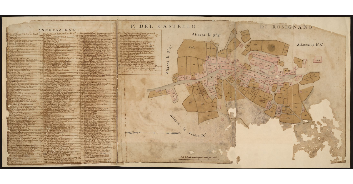 P[ianta] del Castello di Rosignano