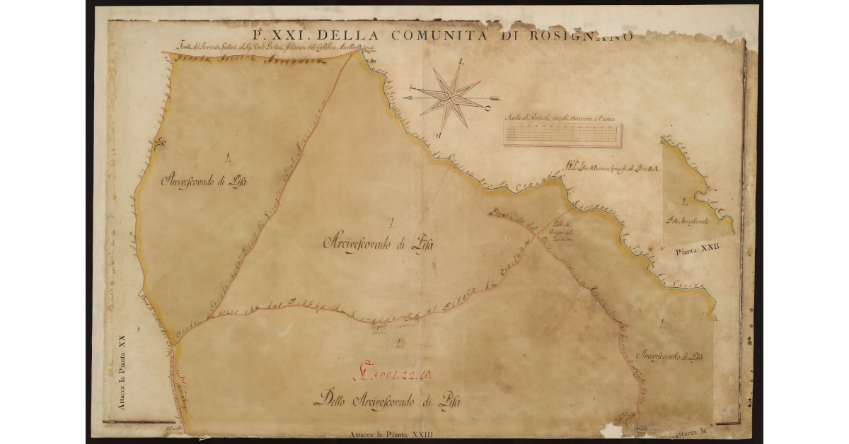 P[ianta] XXI della Comunità di Rosignano