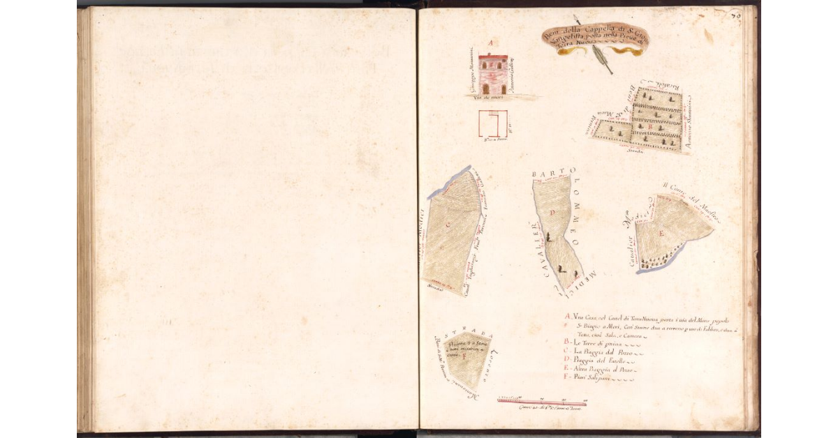 Beni della Cappella di S. Giovanni Vangelista, posta nella Pieve di Terra Nuova Giovannozzo Giovannozzi, 1690
