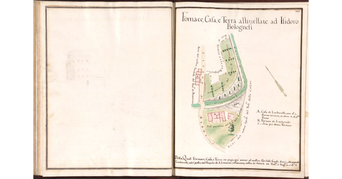 Fornace, casa e terra allivellate ad Isidoro Bolognesi