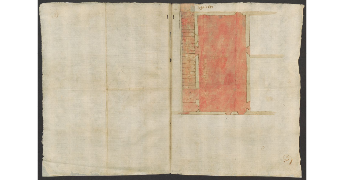 [Pianta di una casa rurale non identificata]