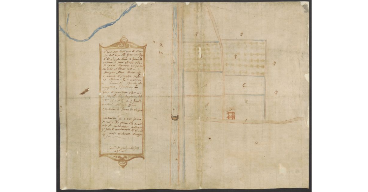 [Pianta di alcuni beni del Bigallo posti nel Popolo di S. Giuliano a Settimo]