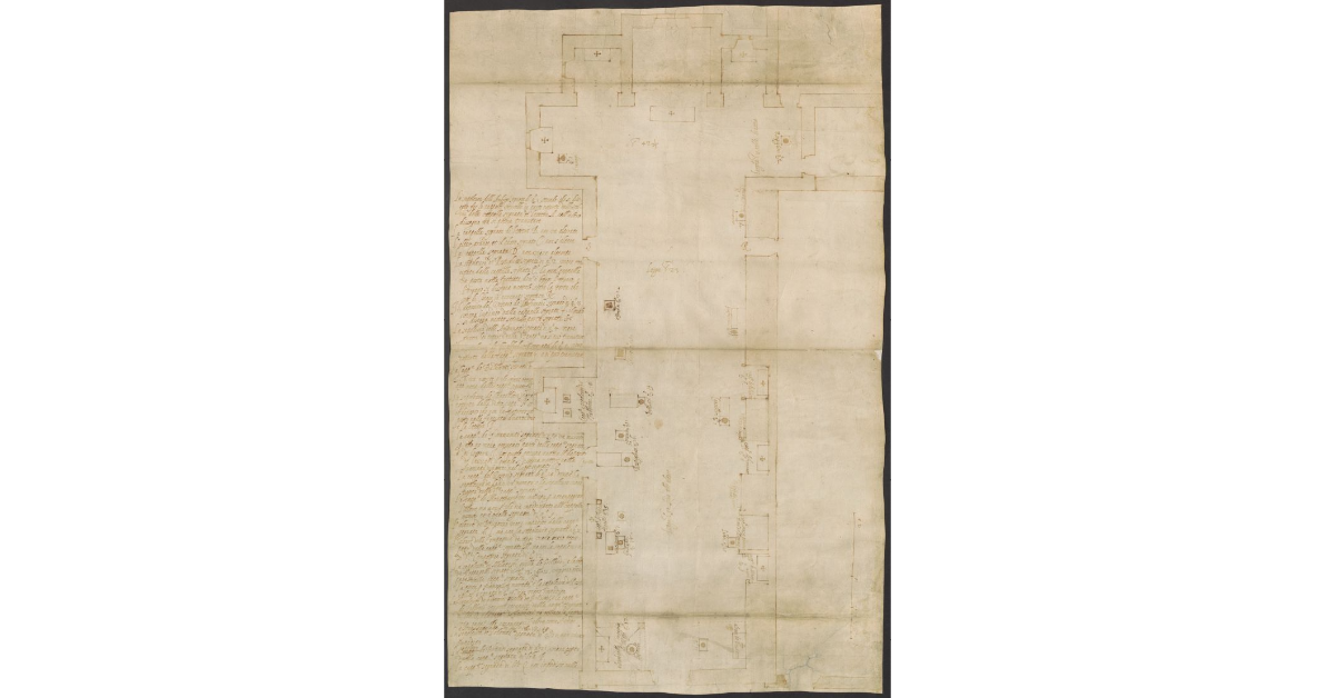 [Pianta della chiesa di San Domenico a Pistoia]