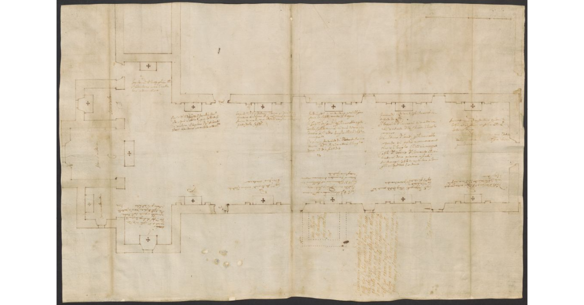 [Pianta della chiesa di San Domenico a Pistoia]