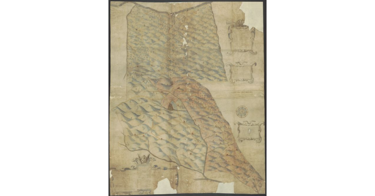 [Pianta del castello di Triana e del territorio circostante]