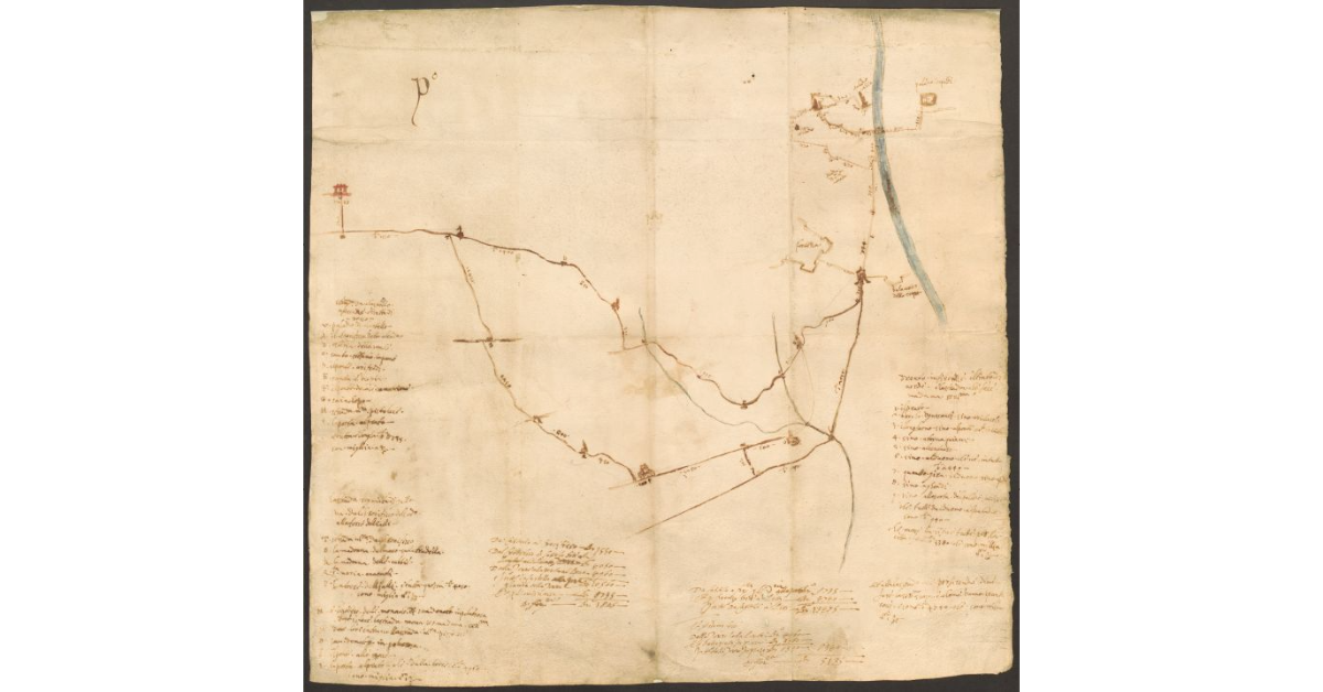 [Strade fra la Villa di Castello e Palazzo Pitti]