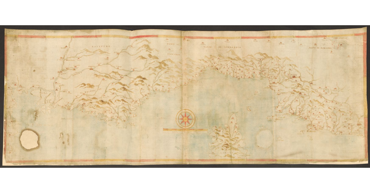 Riviera da Ostia Livorno Provenza sin'a Narbona