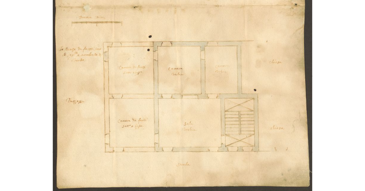 [Progetto per l'ampliamento della casa del capitano nella fortezza di Siena]