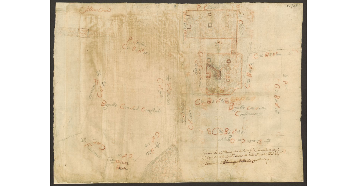 [Disegno dei beni concessi a livello a Vincenzio Frosali]