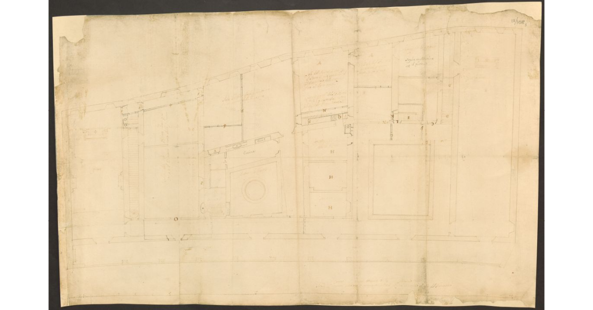 [Pianta dell’edificio dello Spedale di Cortona]