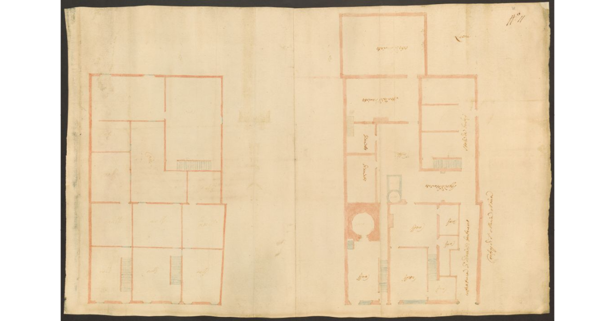 [Pianta delle case poste alla Porta alla Croce a Firenze]