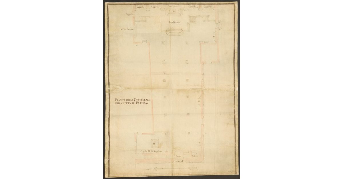 Pianta della Cattedrale della Città di Prato