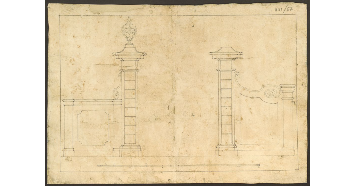 [Particolari architettonici di un portale]