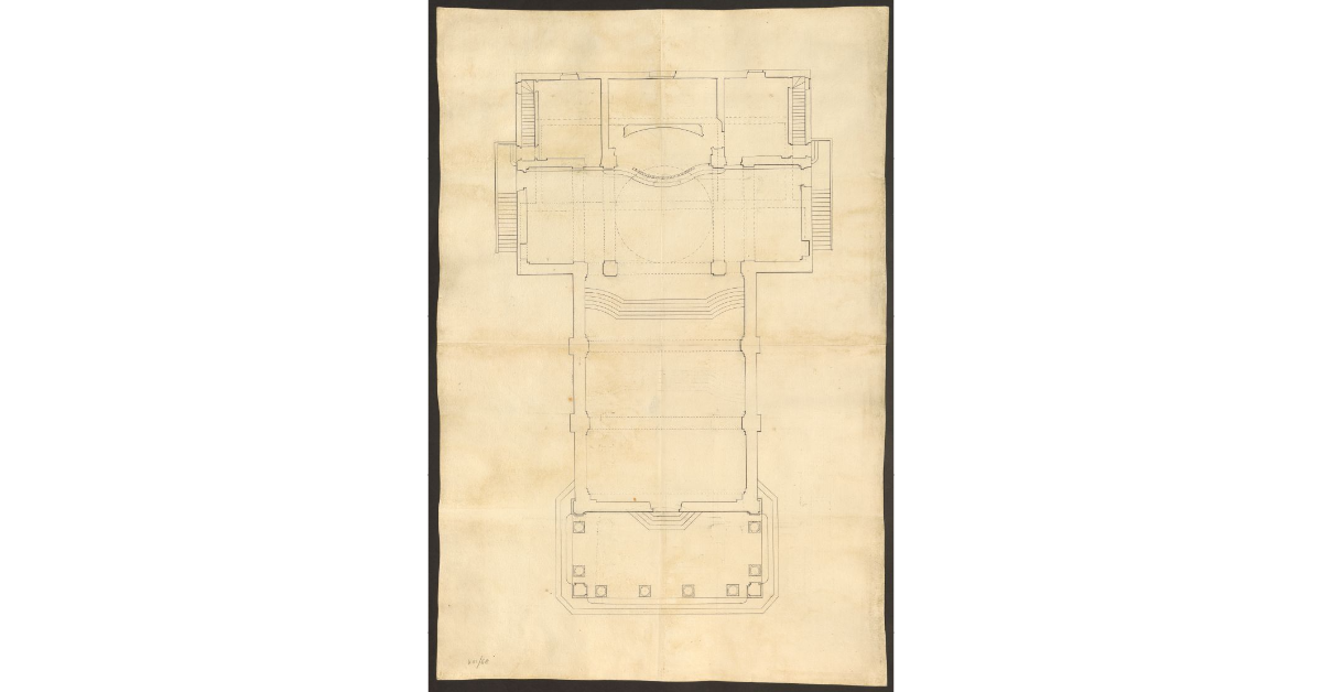 [Pianta dell’oratorio della Madonna del Piano di Poggibonsi]