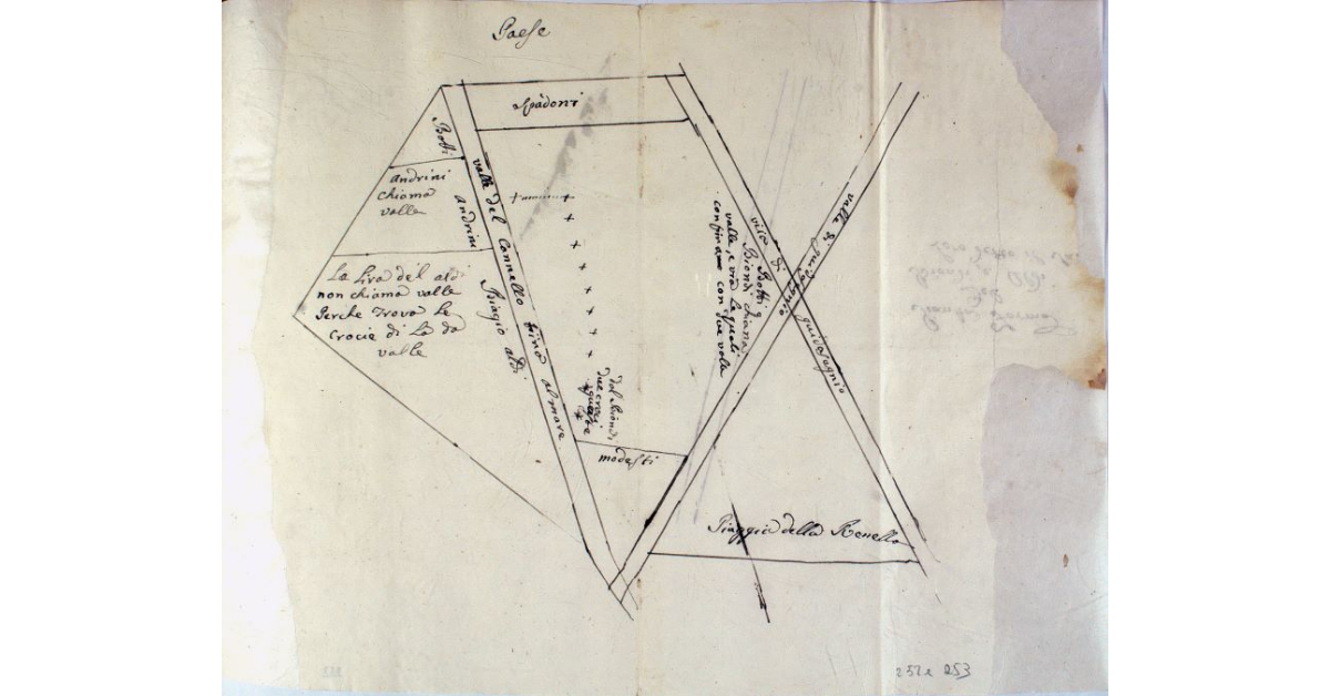 Pianta Forma del Biondi e, Aldi. Loco detto il Santo