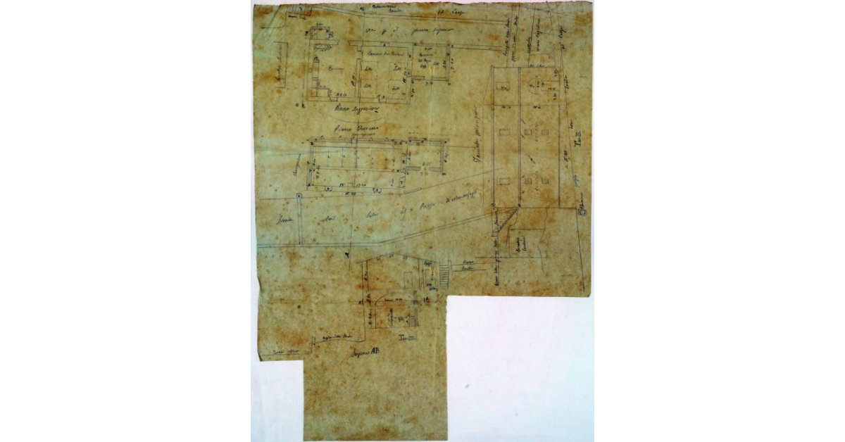 [Progetto del fabbricato in Montorsaio da trasformarsi in scuderia e caserma dei carabinieri]