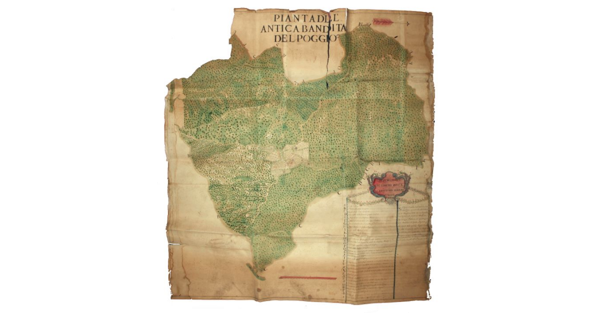Pianta dell'antica bandita del Poggio