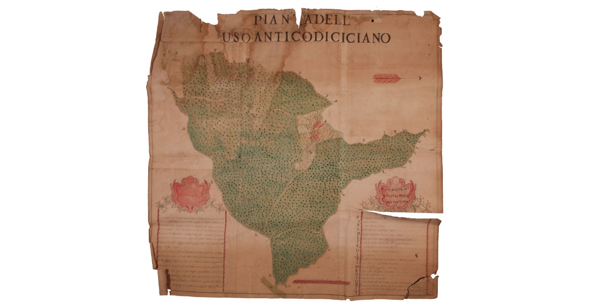 Pianta dell'Uso antico di Ciciano