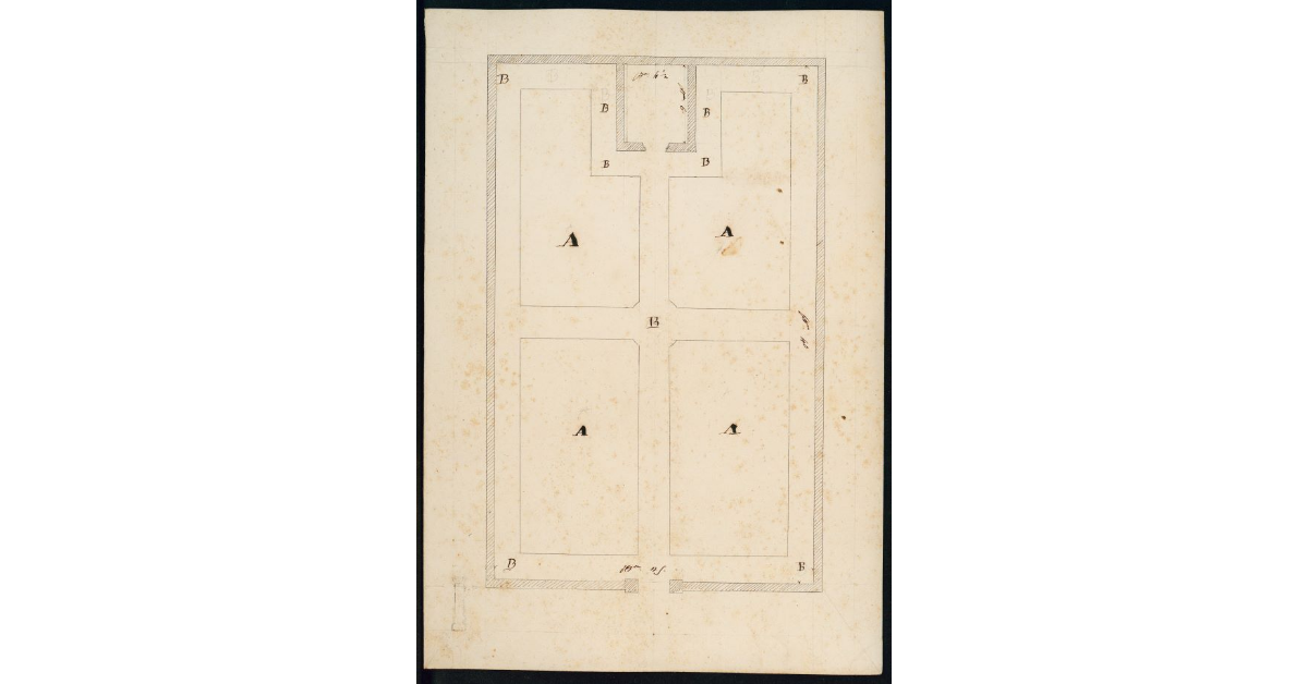 [Progetto del nuovo camposanto a sterro per la chiesa di Colonna]