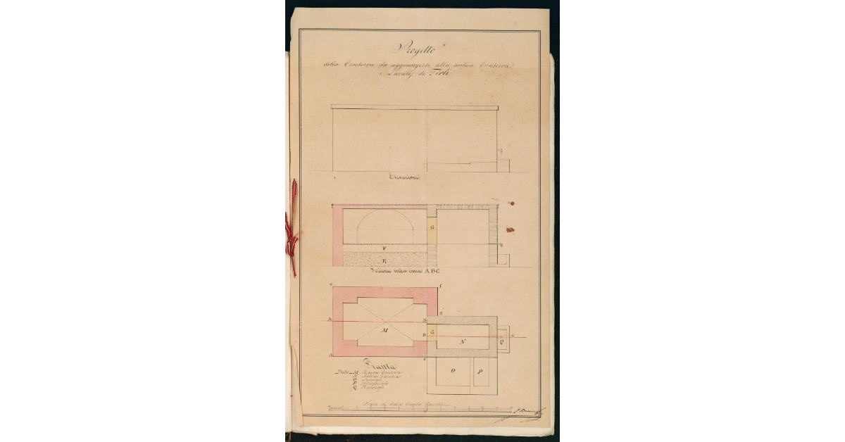 Progetto della Conserva da aggiungersi alla antica Conserva e Lavatoj di Tirli